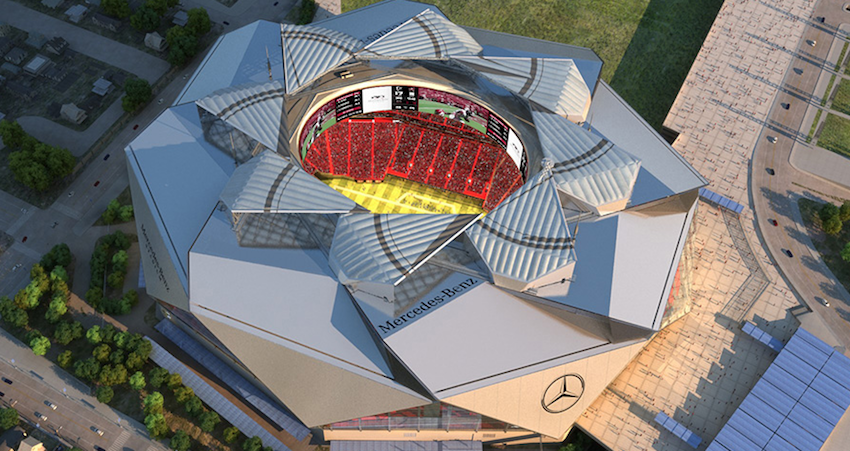 Photo of Mercedes Benz Stadium.