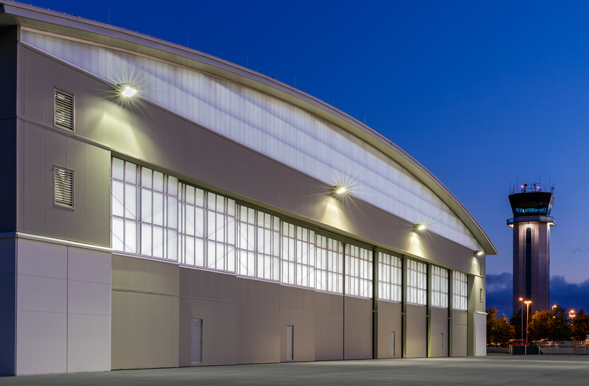Photo of DePage Airport Hangar in West Chicago, Illinois.