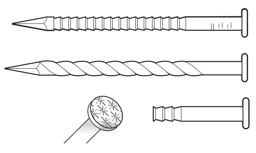 Photo of different screw fastenings.