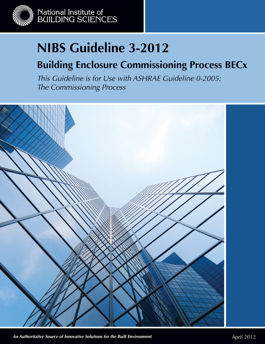 Picture of the Cover of the NIBS Guideline 3 for BECx