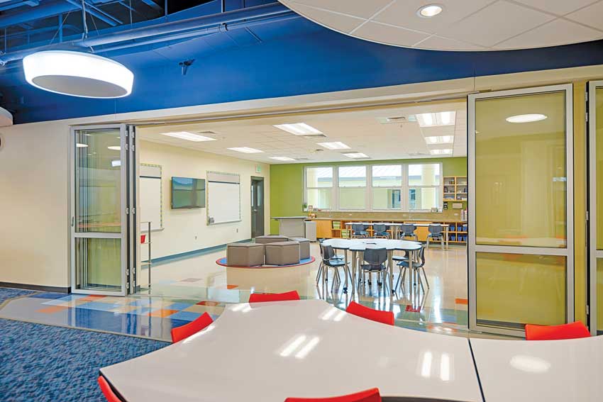 Photo of Operable glass walls in schools