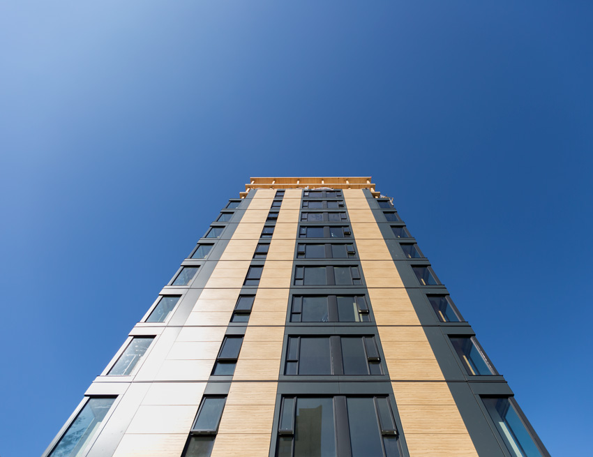 hybrid mass-timber system, Brock Commons