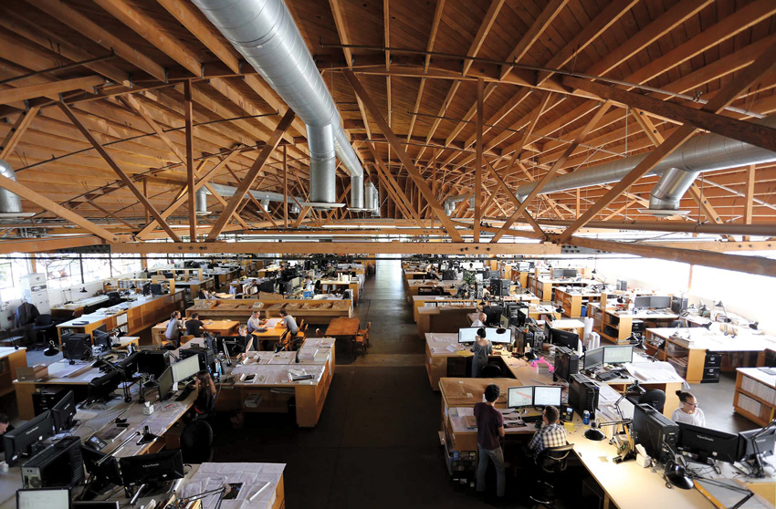 Marmol Radziner’s office in a former movie-production studio in West Los Angeles