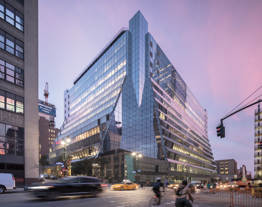 reskinned structure after transformation of Westyard Distribution Center in Manhattan 