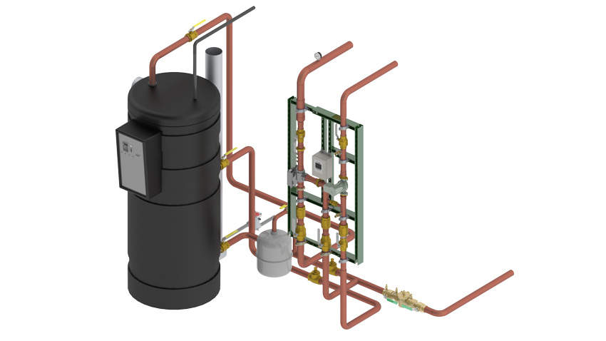 Digital mixing systems that mix hot and cold water