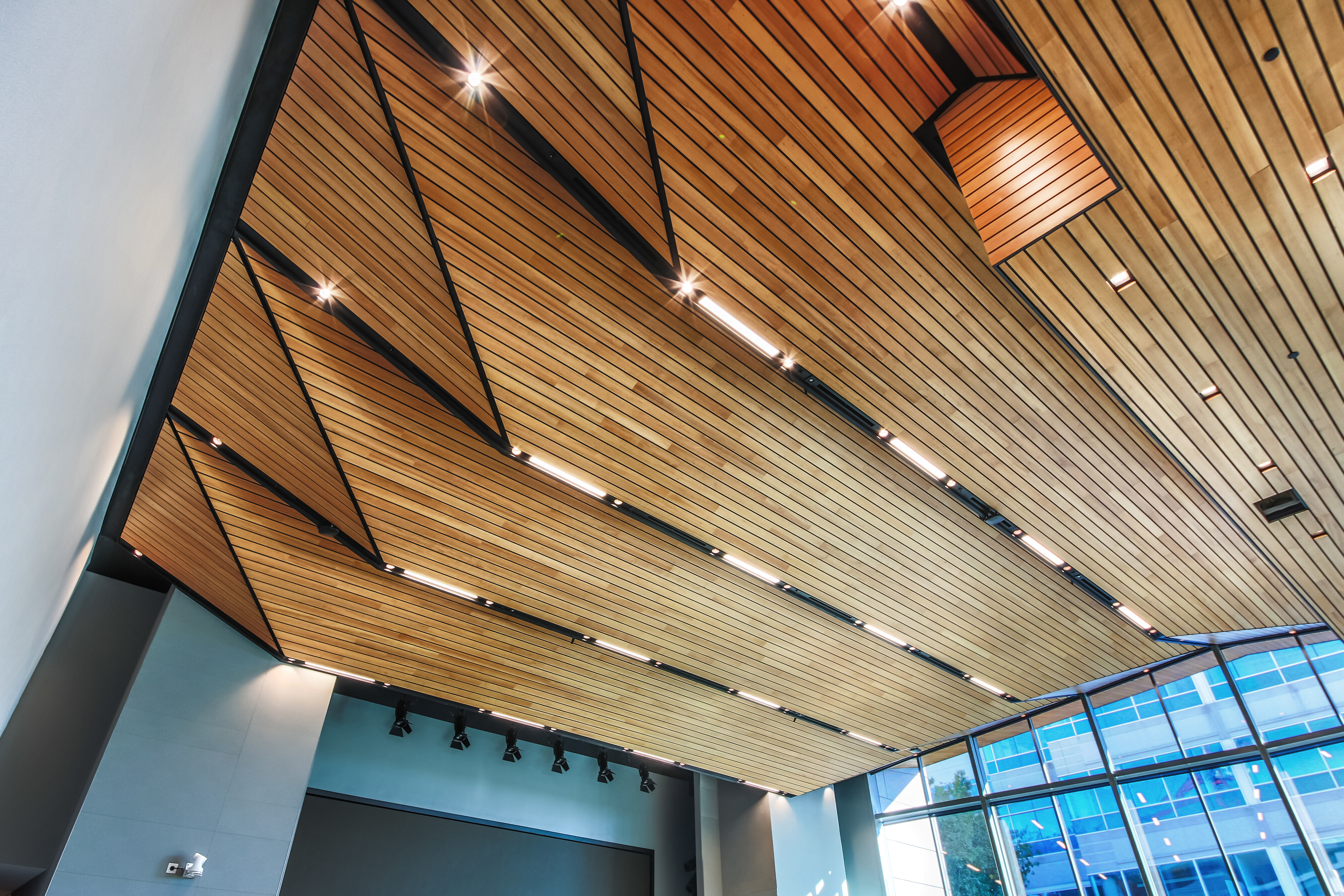 CE Center Suspended  Wood Ceilings  Design  to Delivery