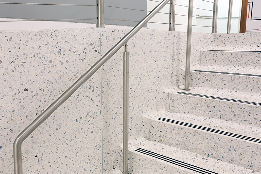 Non Slip Stair Treads Customization for Terrazzo