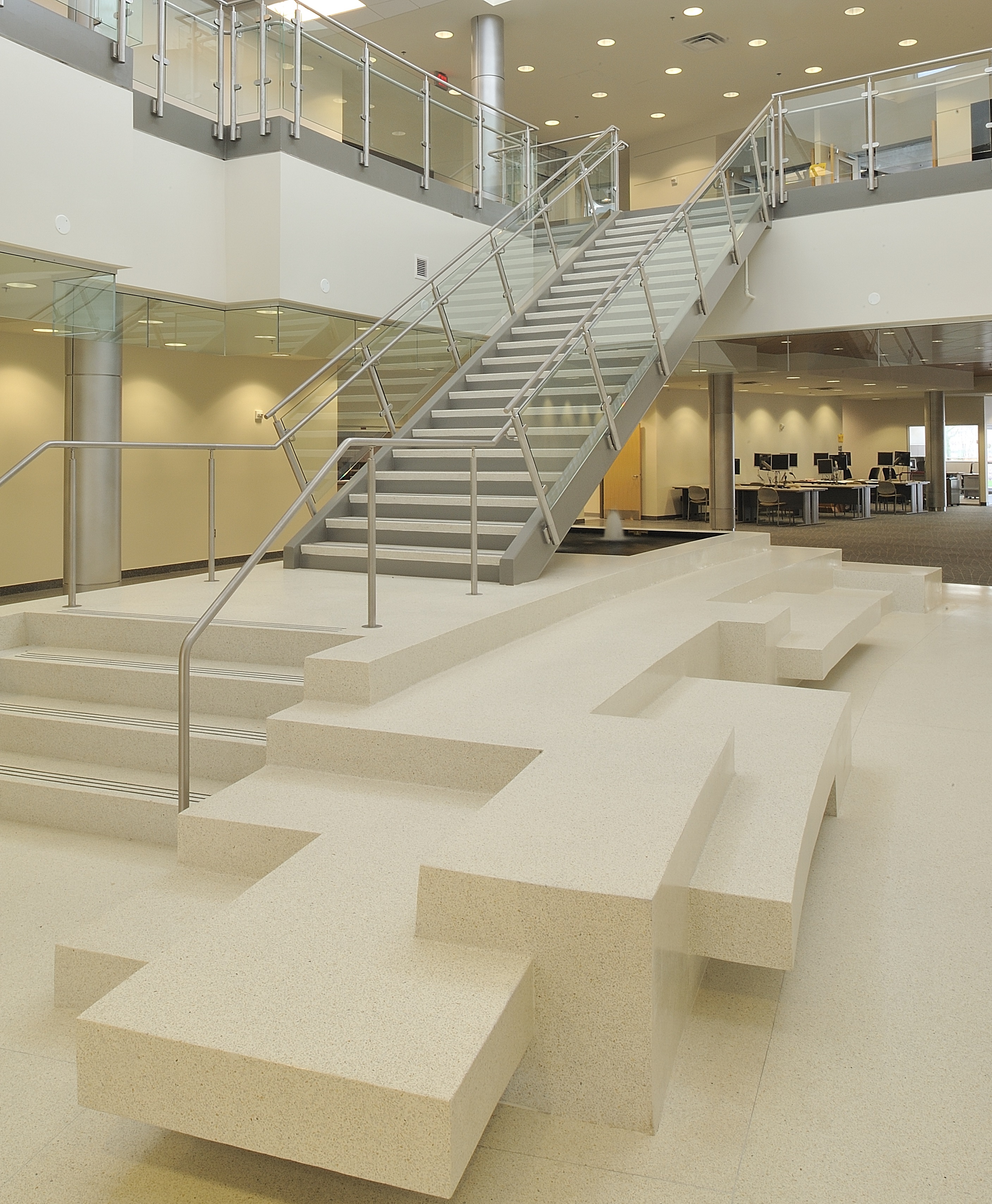 Non Slip Stair Treads Customization for Terrazzo